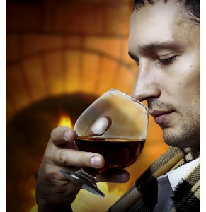 Cognac by the fire