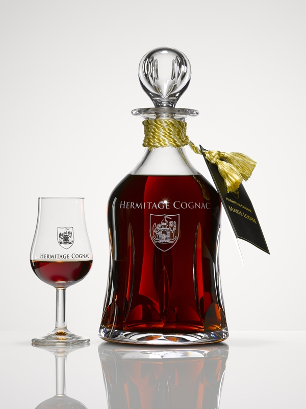 Hermitage Cognac Marie Louise Crystal Decanter