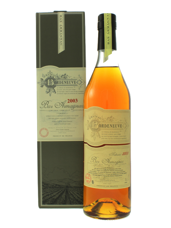Chateau de Bordeneuve 2003 Bas Armagnac