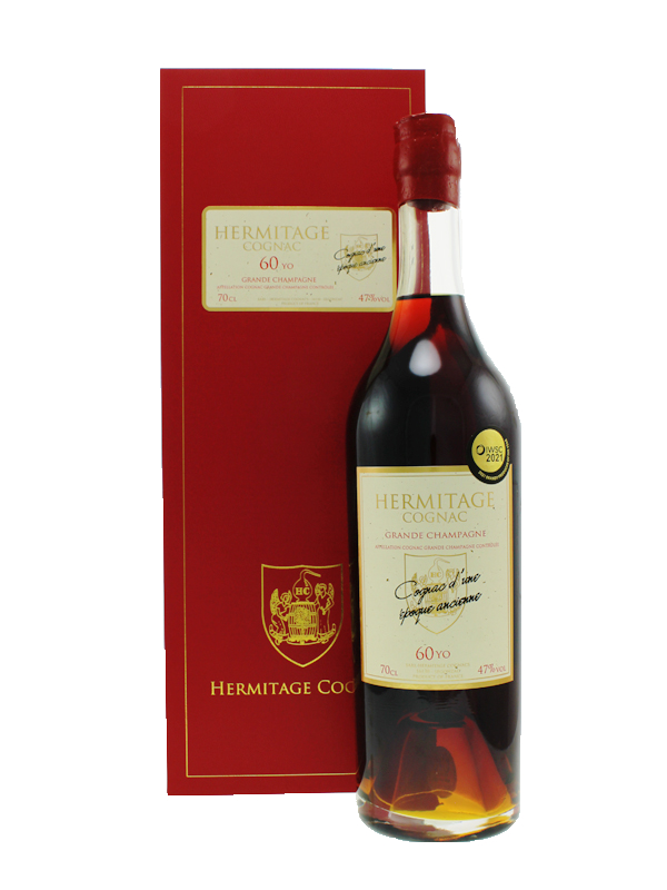 Hermitage 60 Year Old Grande Champagne Cognac (47% abv)