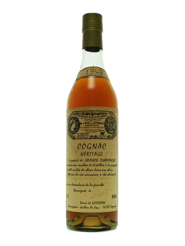 Henri de Lotherie 1948 Grande Champagne Cognac