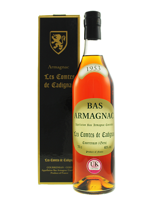 Les Comtes de Cadignan 1953 Bas Armagnac